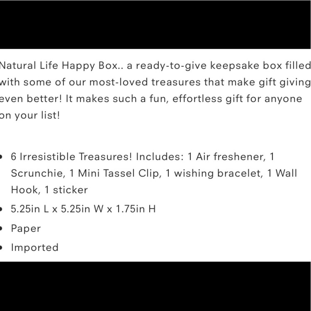 NEW keepsake boho Happy Box filled with 6 items - Picture 5 of 7